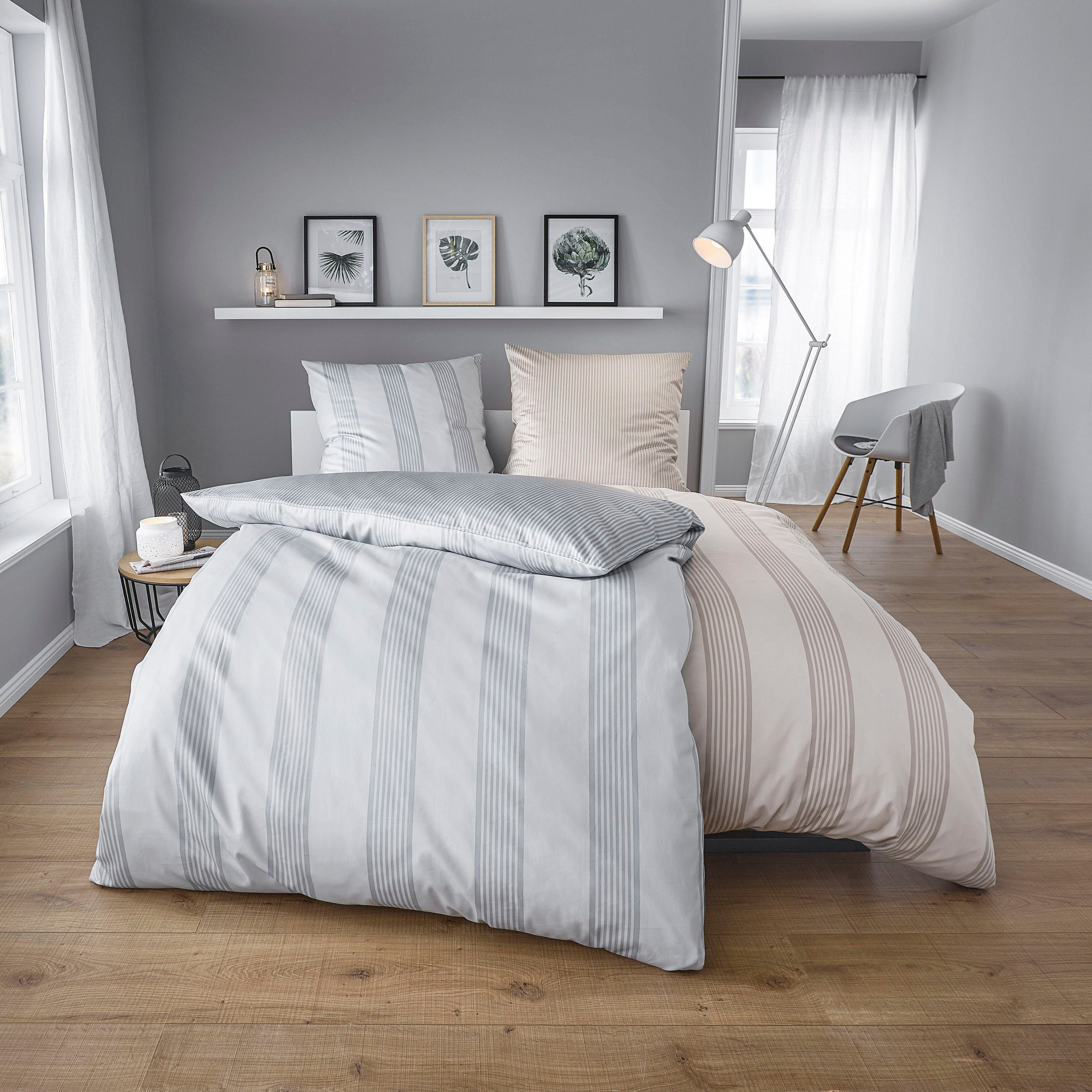 Kleine Wolke Wendebettwäsche Lina, Mako-Satin, 2 günstig online kaufen