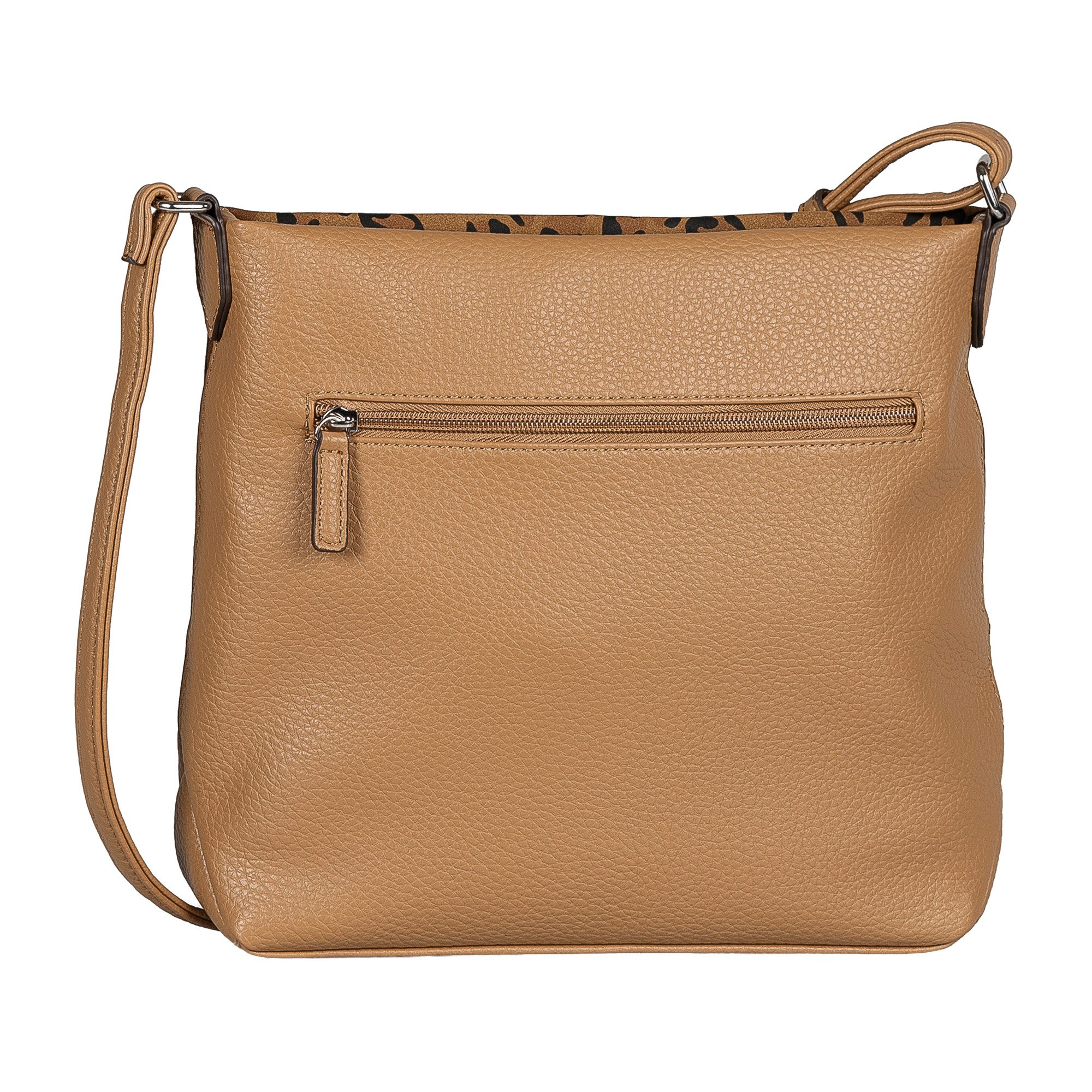 TOM TAILOR Umhängetasche Gia, Damen Schultertasche, in Leooptik, sehr weiche Haptik