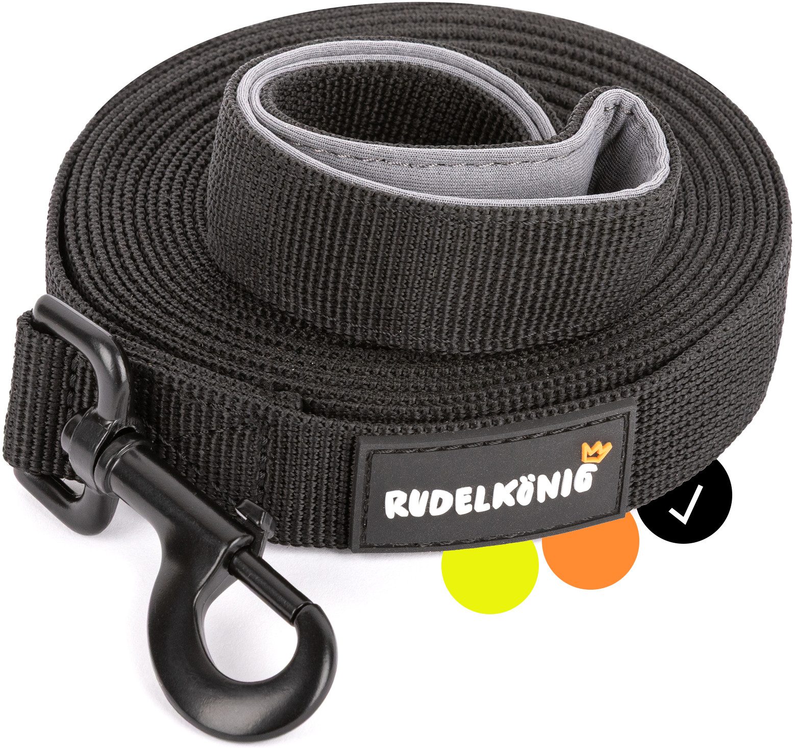 Schleppleine Stoff Schleppleine für Hunde mit Griffpolsterung, Robuste Hundeleine