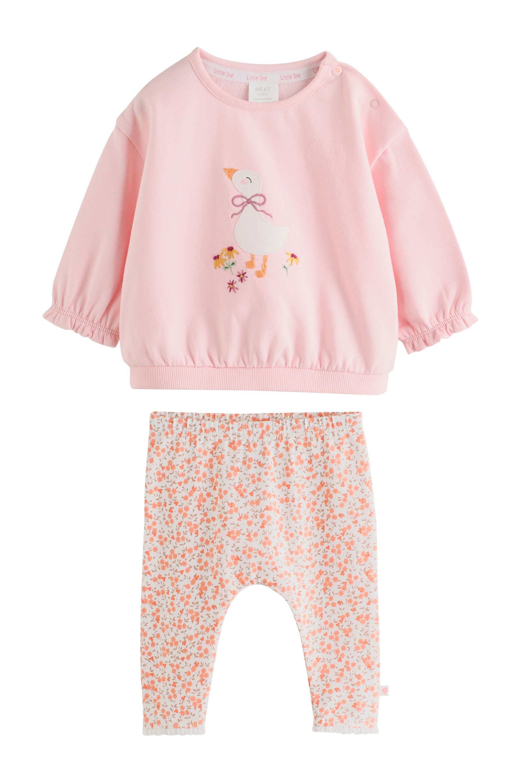 Next Top & Leggings 2-teiliges Baby-Set mit Sweatshirt und Leggings (2-tlg)