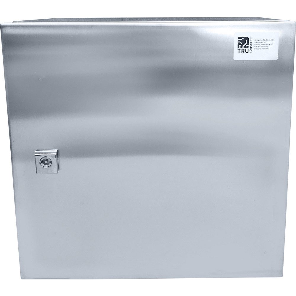TRU COMPONENTS TRU COMPONENTS TC-SS404020 Schaltschrank 400 x 400 x 200 Edelstahl Lic Steckdosenverteiler