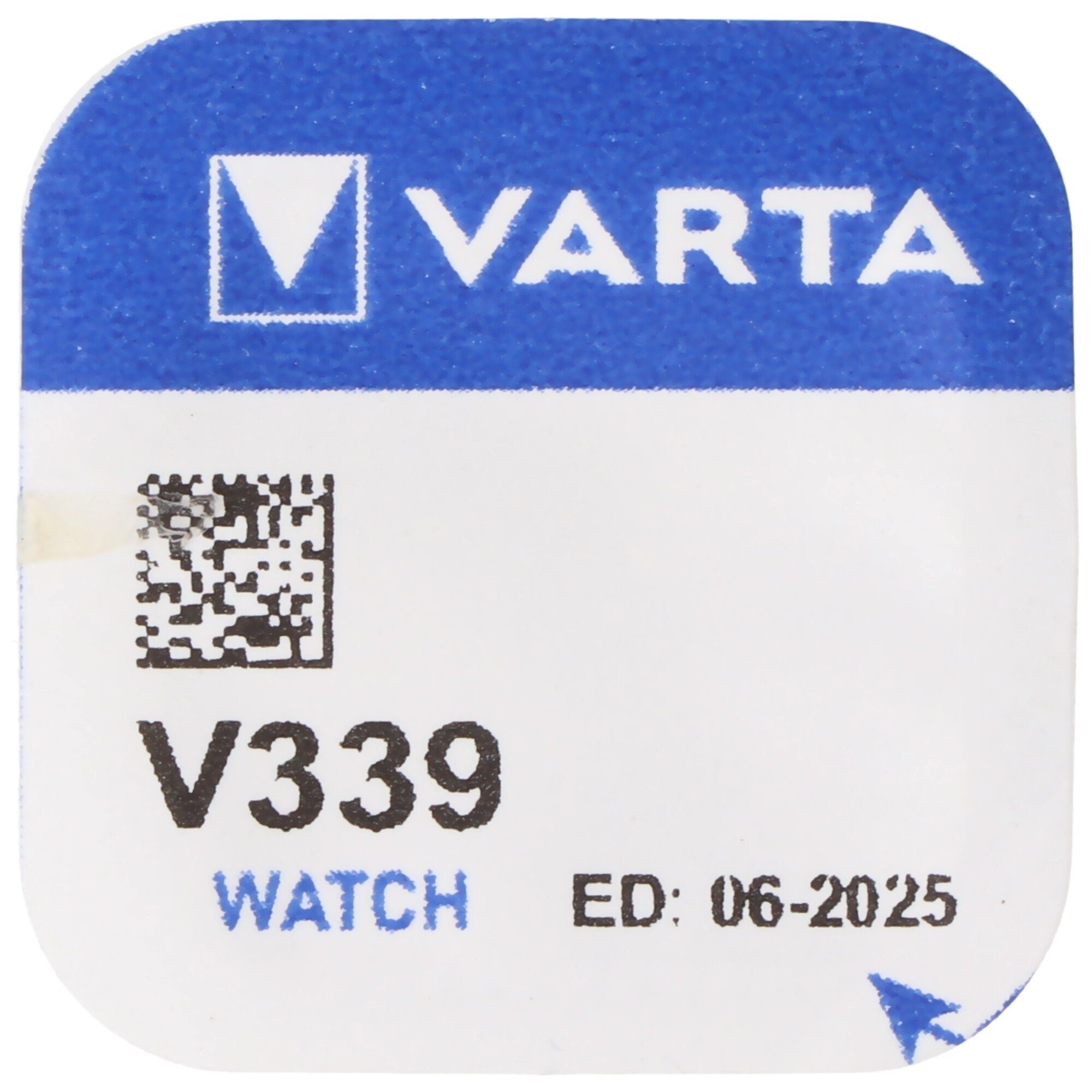 Varta 339, Uhren V339, VARTA Knopfzelle, (1,6 etc. für Knopfzelle V) SR614SW