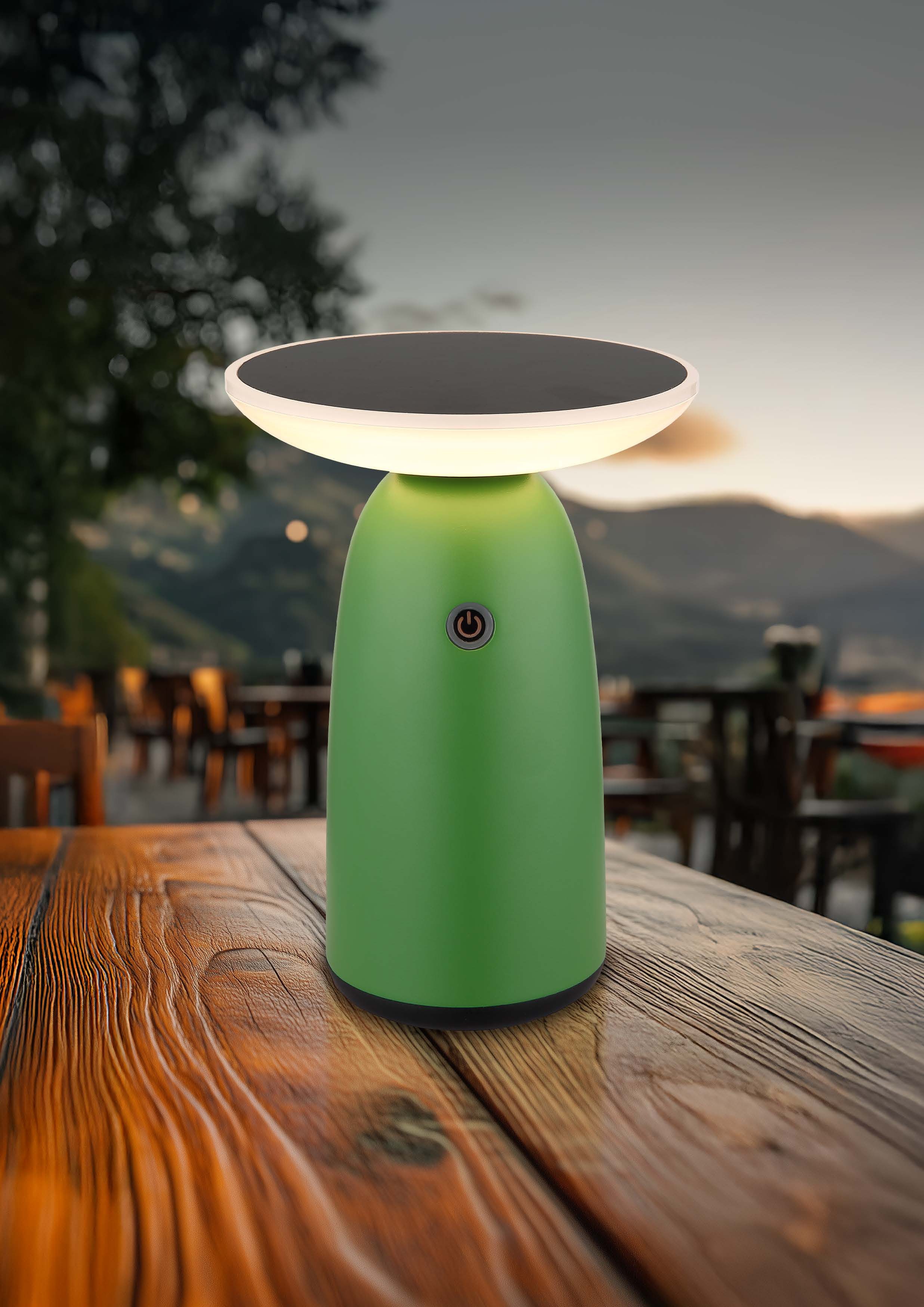 GLOBO LIGHTING LED Solarleuchte SOLARLEUCHTE, Dimmfunktion, Memoryfunktion, mehrere Helligkeitsstufen, LED fest integriert, Warmweiß, Solar/Touchdimmer/IP54/kann mit USB-C Kabel geladen werden