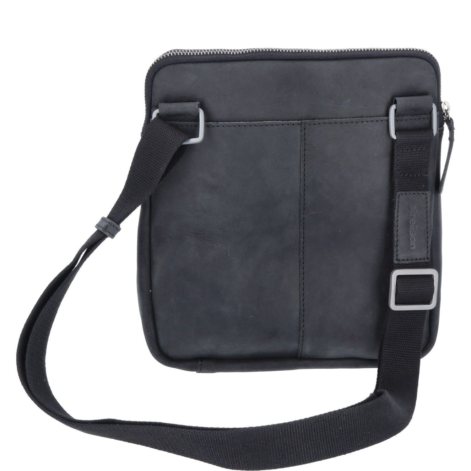 Strellson Umhängetasche Strellson Schultertasche Leder Richmond Black (1, 1-tlg., 1)