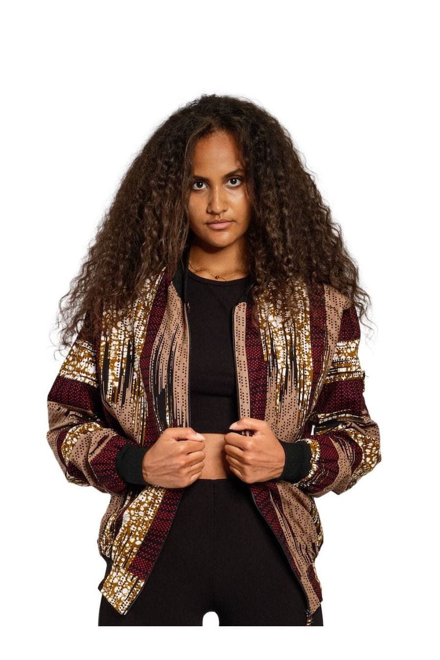 mikono Bomberjacke Moran - Unisex Handgefertigt · 100 % Baumwolle (Kitenge) · Unikat