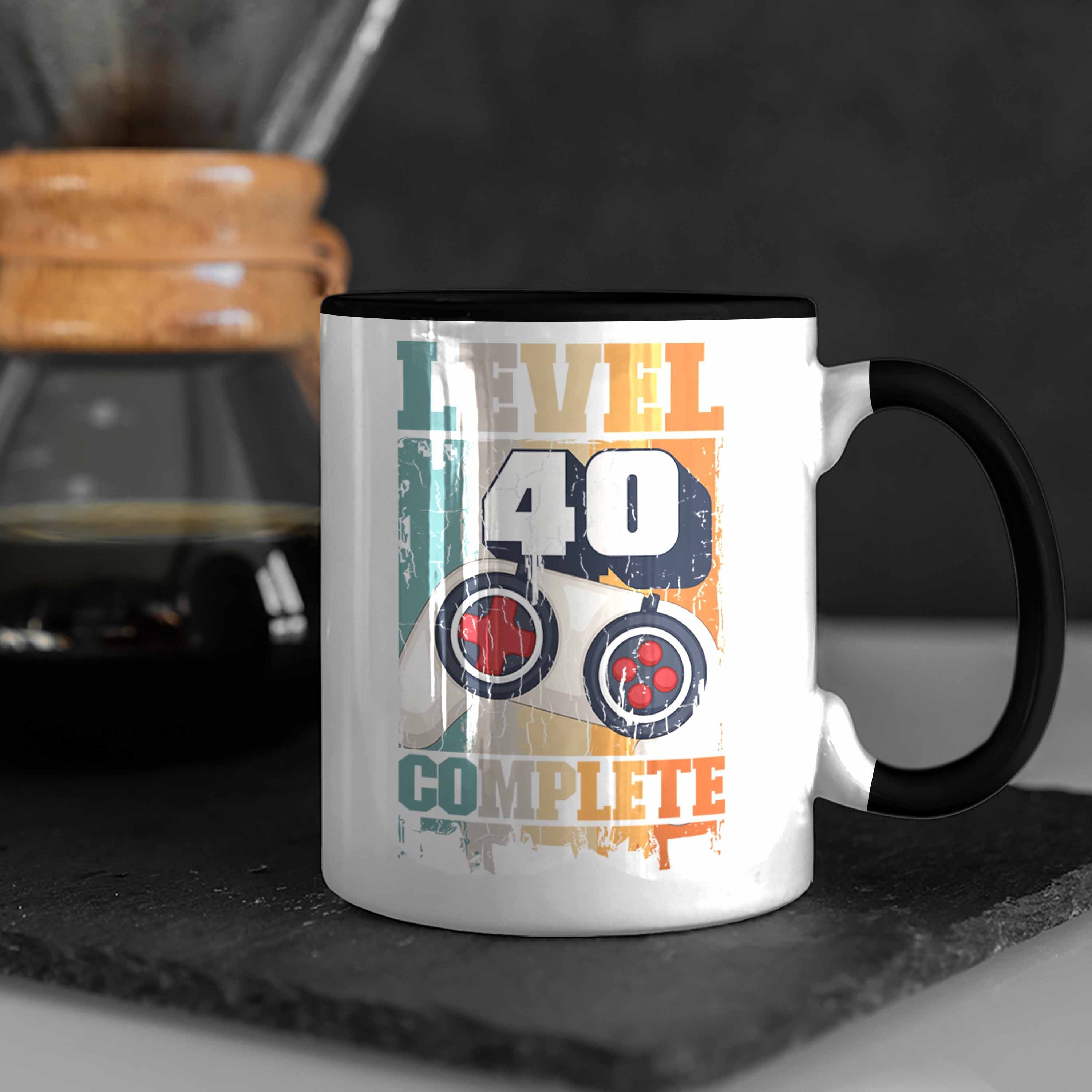 Geschenke 40. Schwarz 40 Tasse Mann - Geschenkidee Männer Geschenk Trendation 40er Lustig Mutter Tasse Trendation Vater Gamer Geburtstag