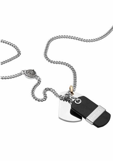 Diesel Kette mit Anhänger »LEATHER STEEL, DX1084040 ...