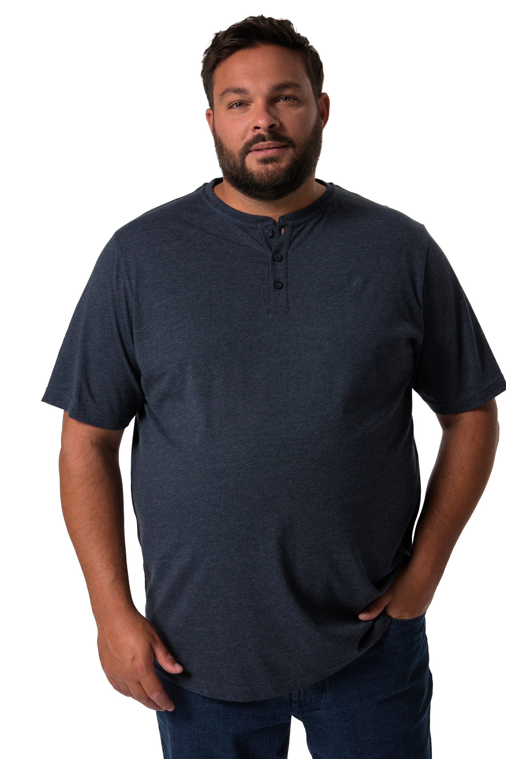 Men Plus T-Shirt Men+ Henley 2er-Pack günstig online kaufen