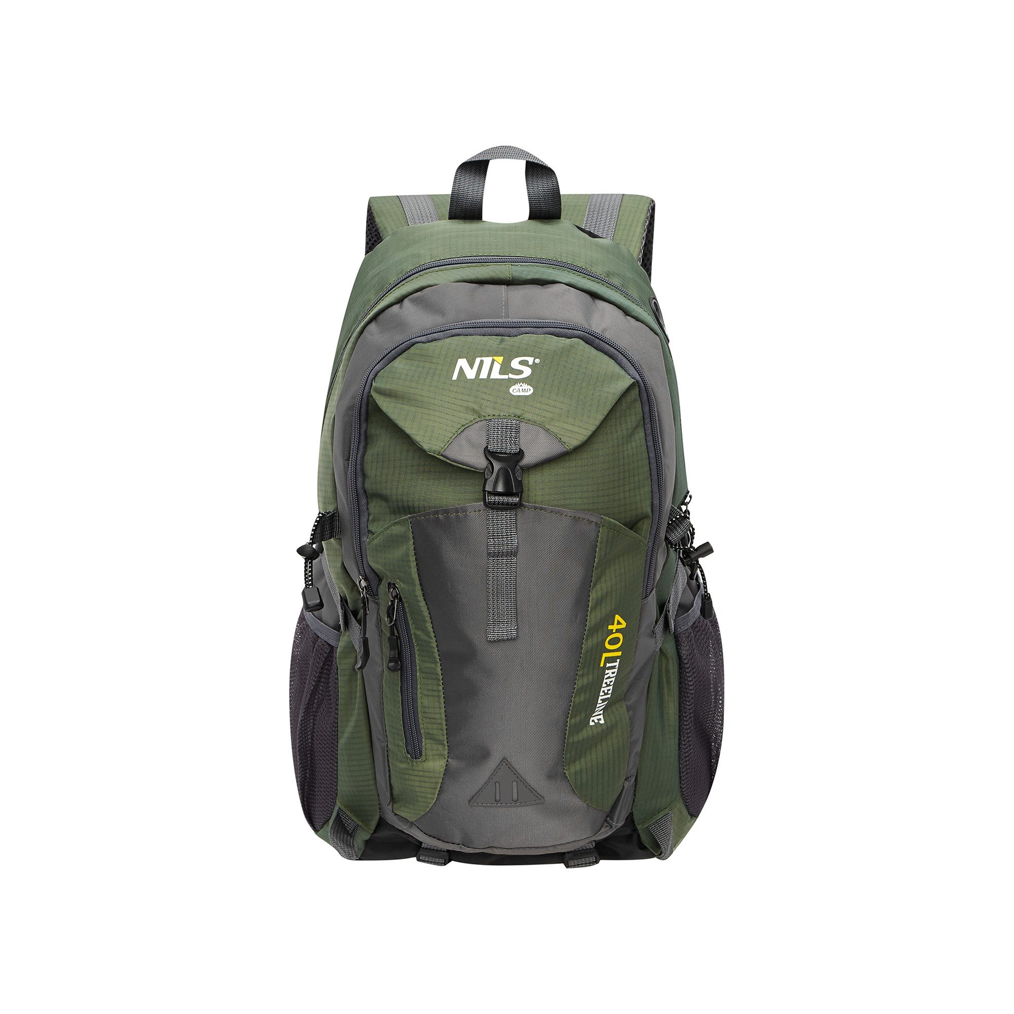NILS CAMP Wanderrucksack Treeline Rucksack Dunkelgrün 40L Outdoor Backpack Wandern Reise (Packung) – Bild 4 von 5