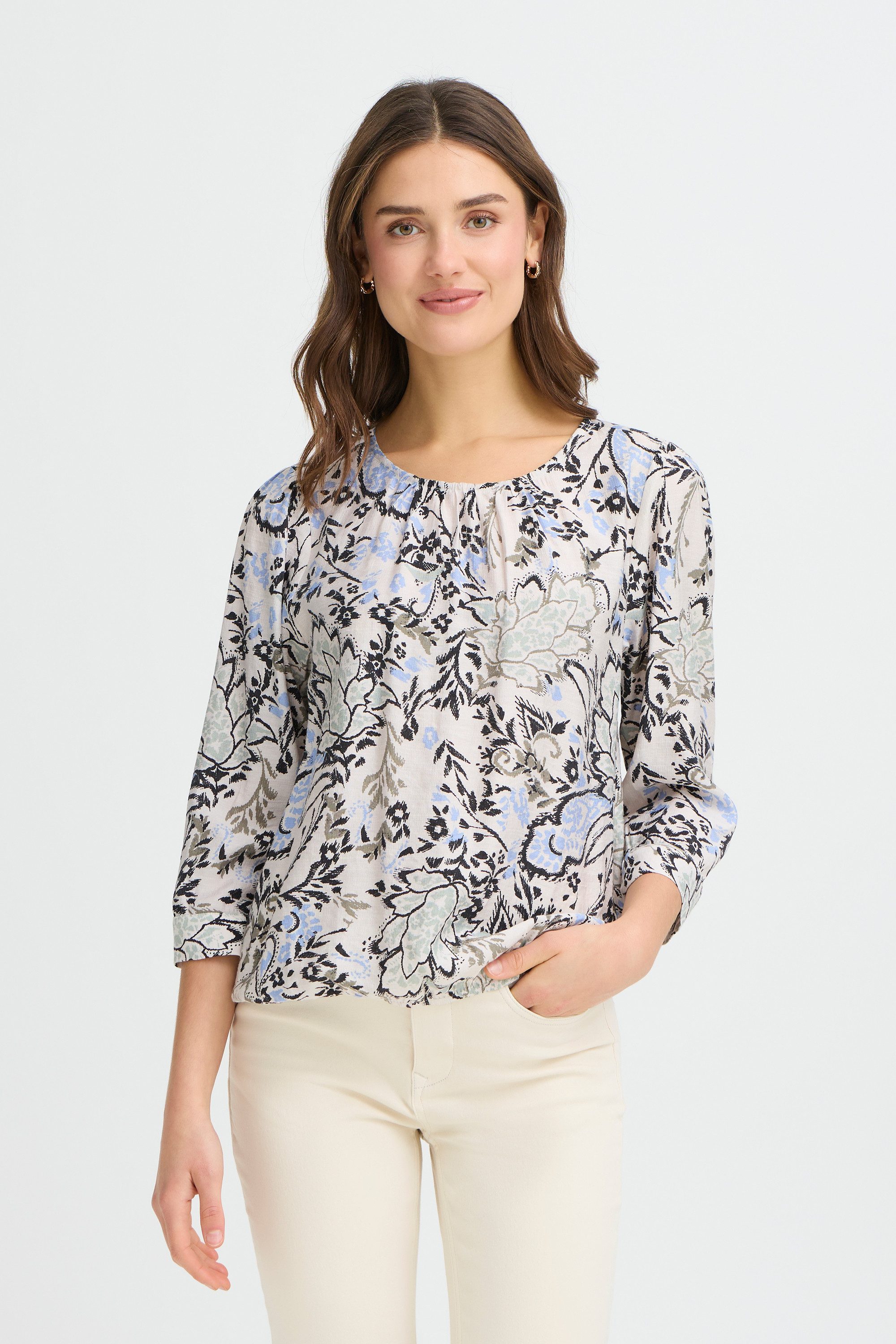 fransa Langarmbluse Halblange Ärmel FRARIANA