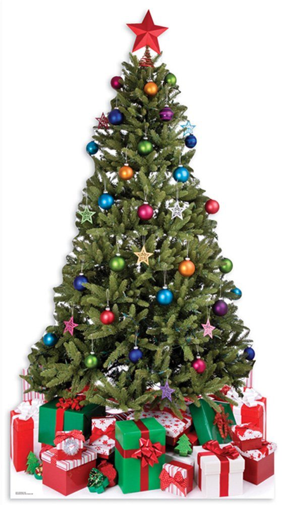 Dekofigur Weihnachten - Pappaufsteller - Weihnachtsbaum