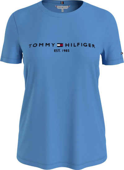 Tommy Hilfiger Rundhalsshirt REGULAR HILFIGER C-NK TEE SS mit großem Tommy Hilfiger Logoschriftzug
