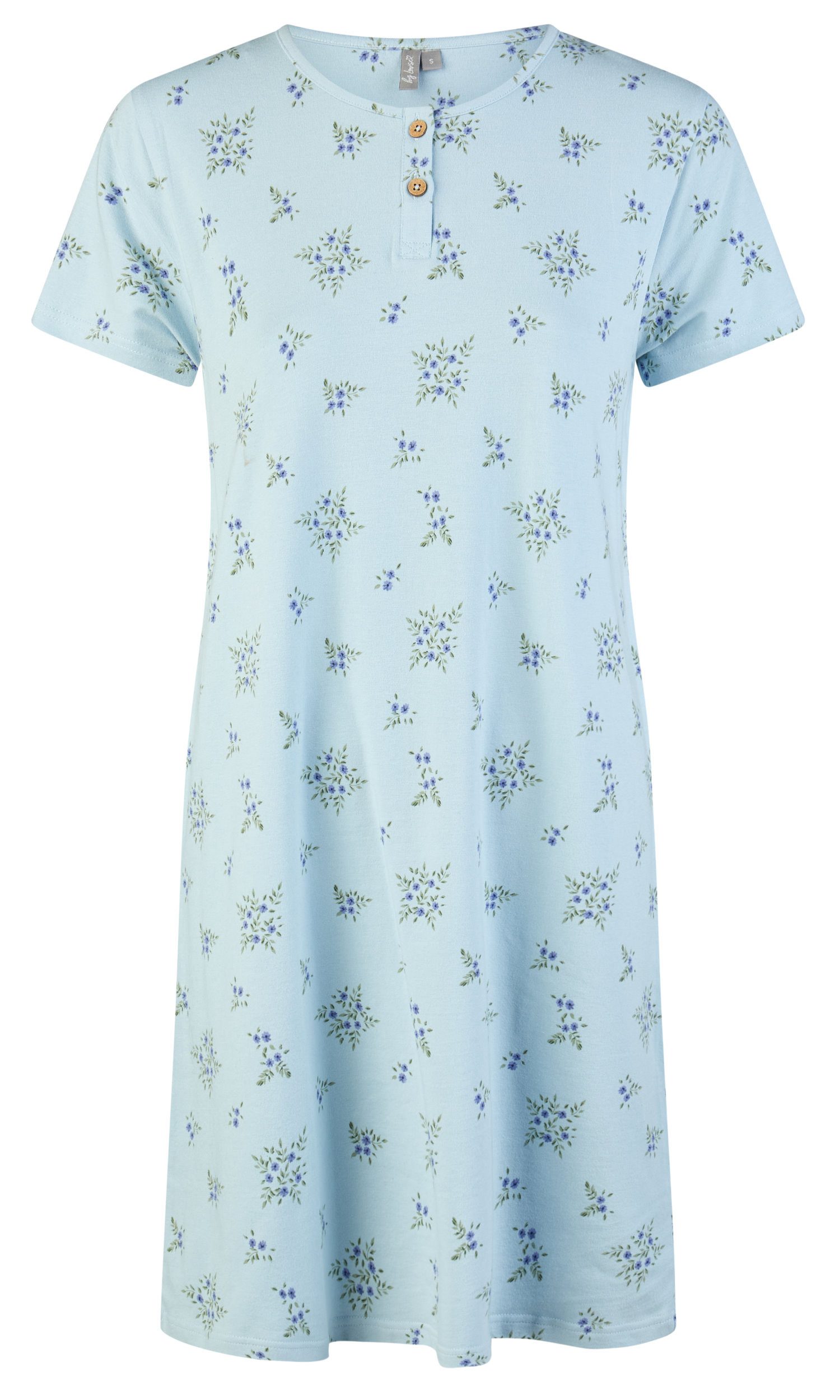 Nachthemd Damen Schlafshirt mit kurzem Arm