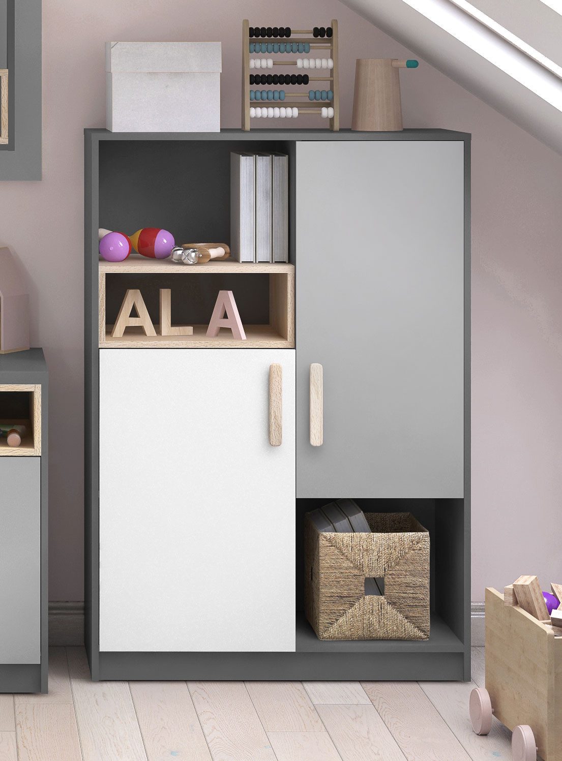 Feldmann-Wohnen Highboard Pok (1 St)