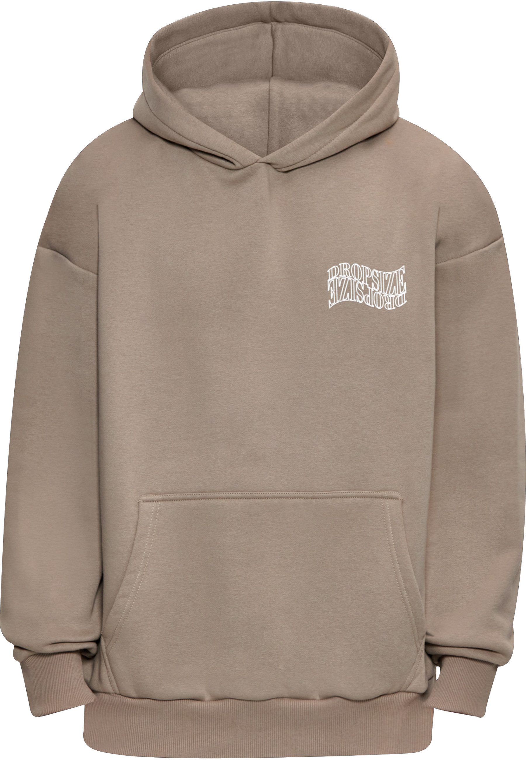 Dropsize Kapuzensweatshirt Dropsize Herren Dropsize Heavy Oversize Mirrored Logo Hoodie (1-tlg)