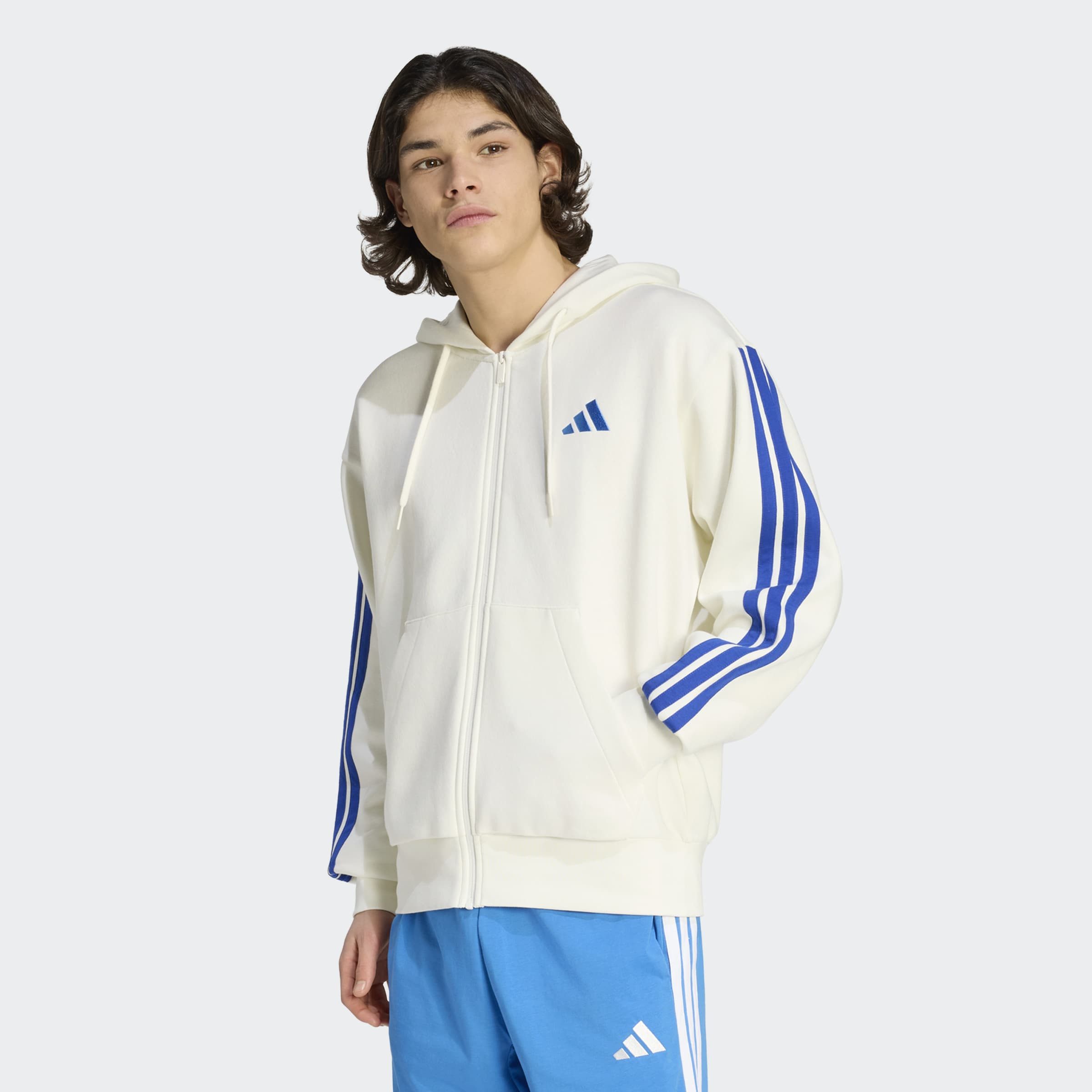 adidas Sportswear Sweatjacke ESSENTIALS 3-STREIFEN für Laufen und Sportmode, mit Reißverschluss