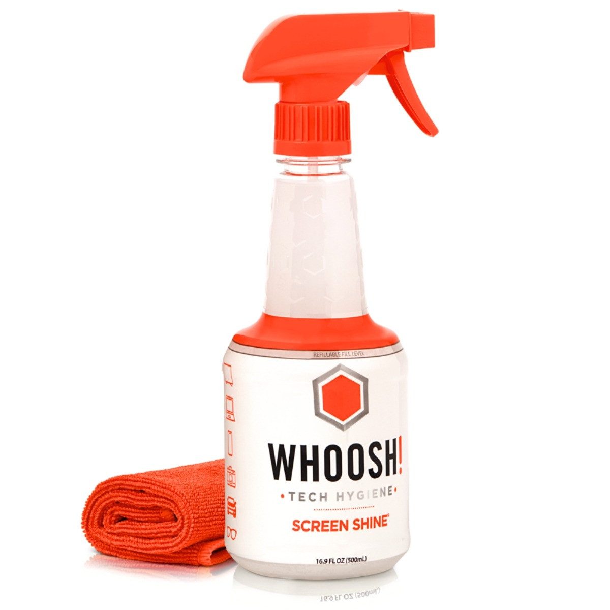 WHOOSH! Screen Shine Reinigungsspray (Packung, [- 500 ml, reinigt und schützt)
