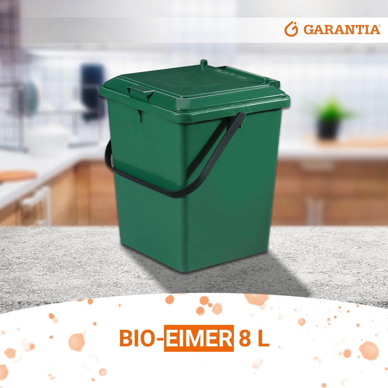 GARANTIA Müllbeutel BIO-Eimer 8 Liter grün