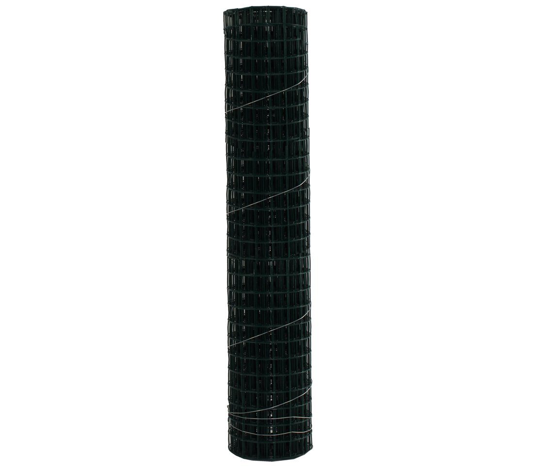 Dehner Zaun Drahtgitter, Länge 500 cm, PVC-Ummantelung, PVC-ummanteltes Drahtgitter mit quadratischen Maschen