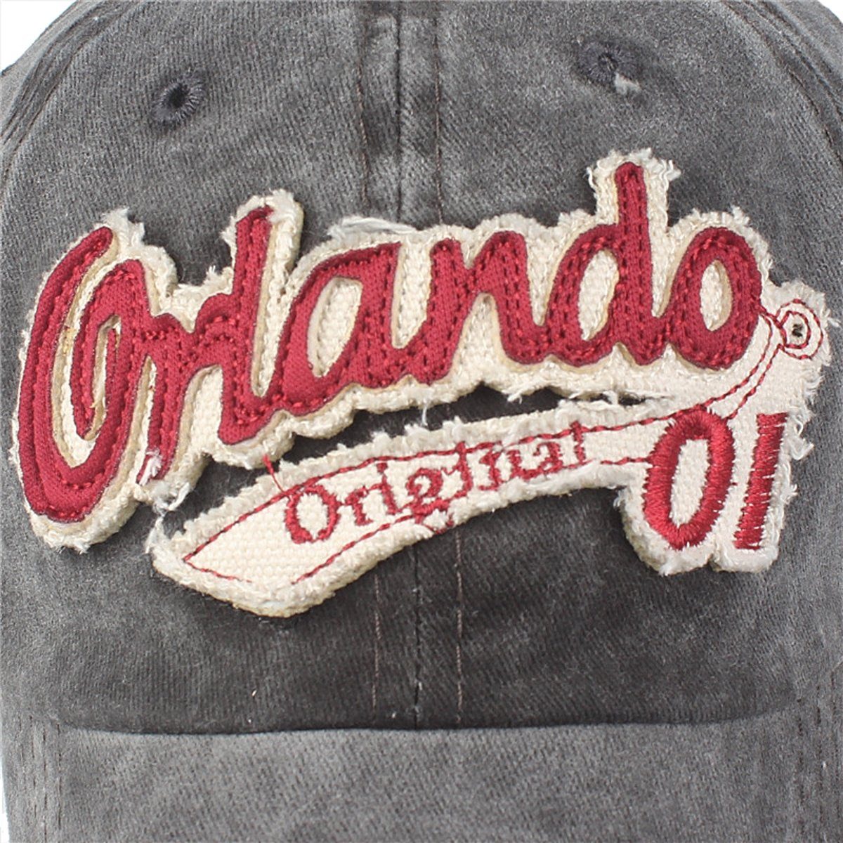 Sporty Baseball Cap Orlando Original Vintage Style Used Washed Look Retro Baseballcap
