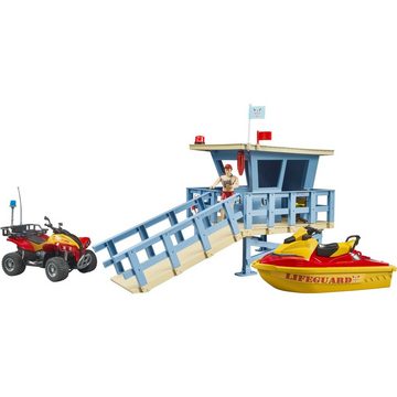 Bruder® Spielfigur bworld Life Guard Station mit Quad und Personal Water Craft