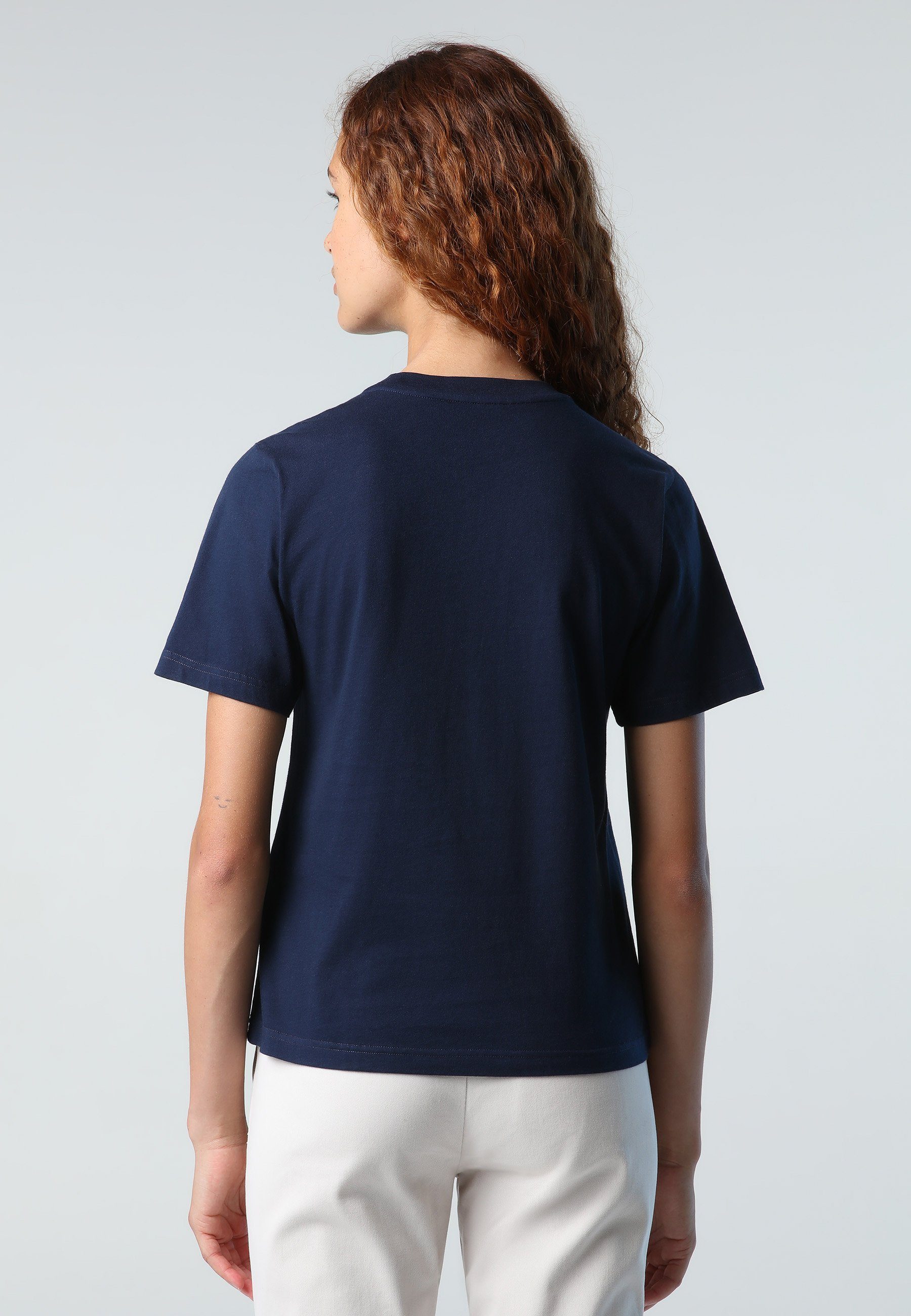 North Sails T-Shirt T-Shirt mit BLUE Logo-Print NAVY