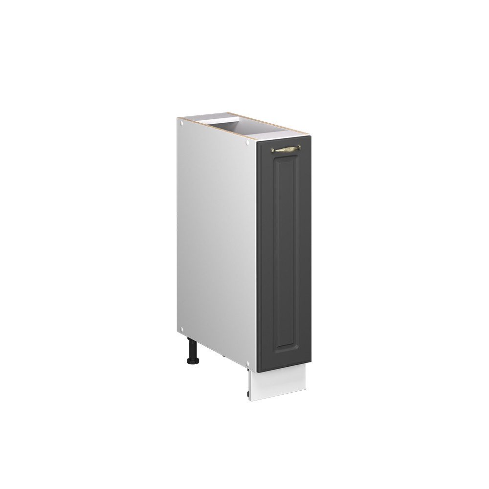 Vicco Apothekerschrank Fame-Line, Anthrazit-Gold Landhaus/Weiß, 20 cm ohne Arbeitsplatte (1-St)