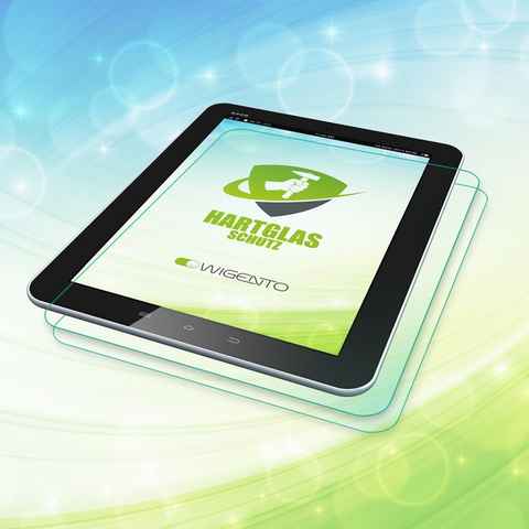 Wigento Tablet-Hülle Für Samsung Galaxy Tab A8 2021 2x dünne H9 LCD Display Hart Glas Schutz Panzer Folie