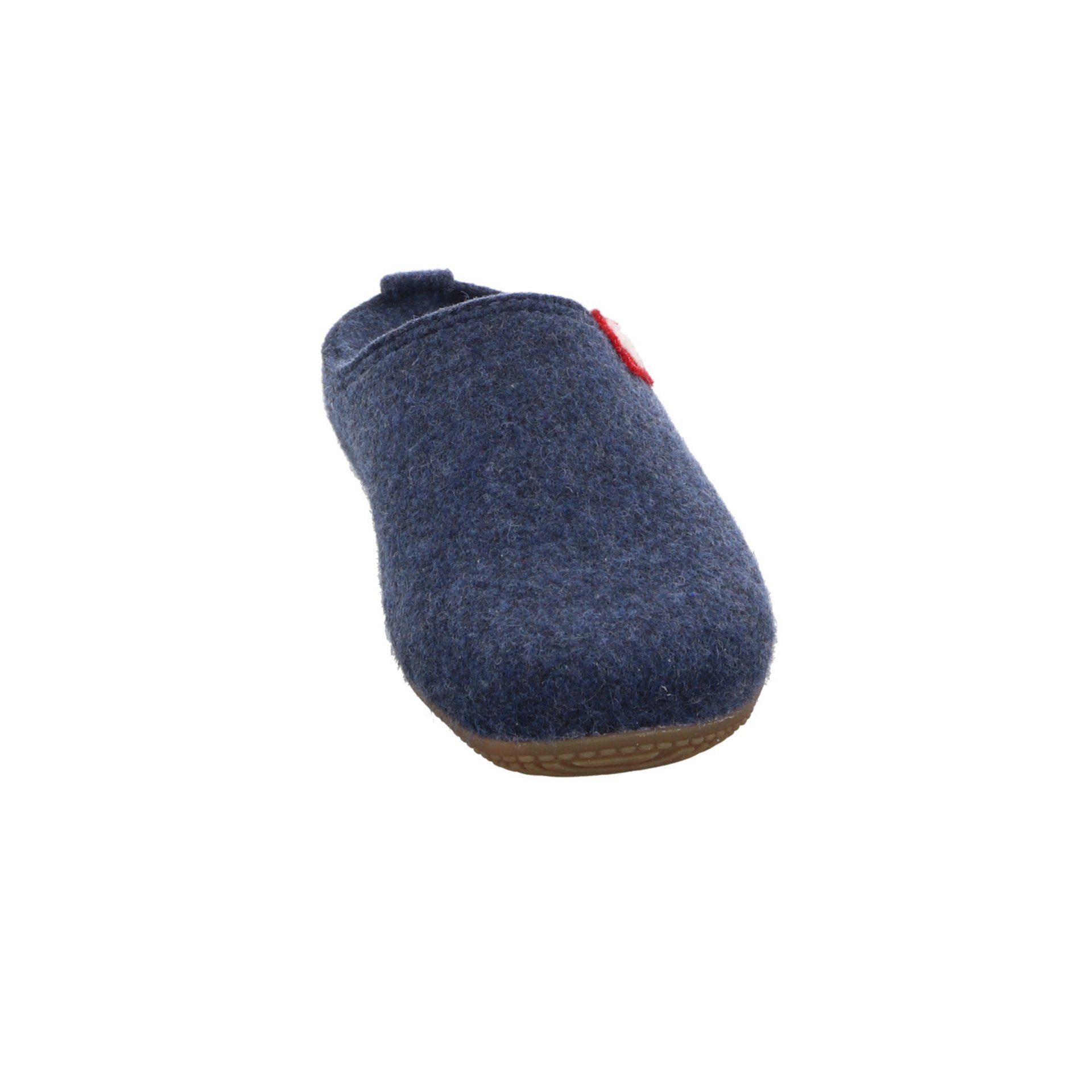 Hausschuh Textil midnight Hausschuhe Slipper Hausschuh Kitzbühel navy Living Damen