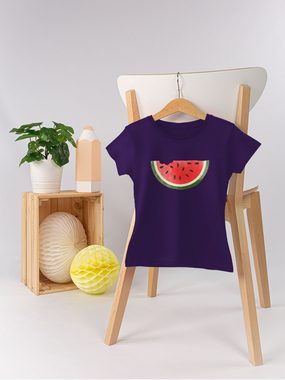 Shirtracer T-Shirt Wassermelone Wasserfarbe Kindermotive