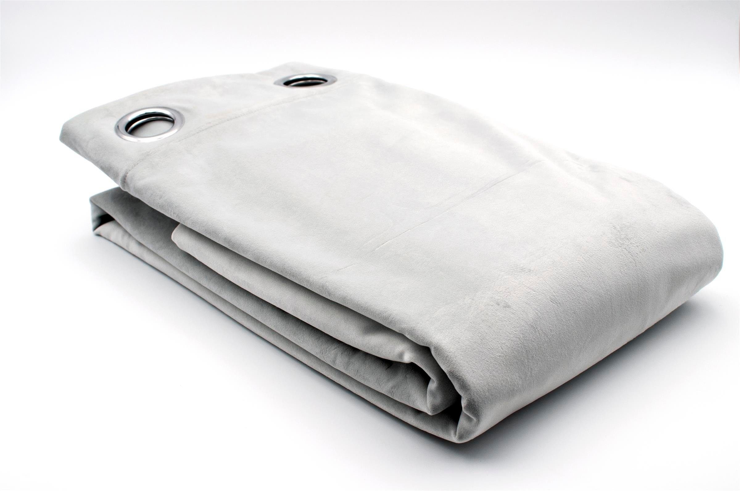 Today Vorhang Fenstervorhang mit Ösen, SUEDINE, 135x240 cm, grau, TODAY (1 St), modern