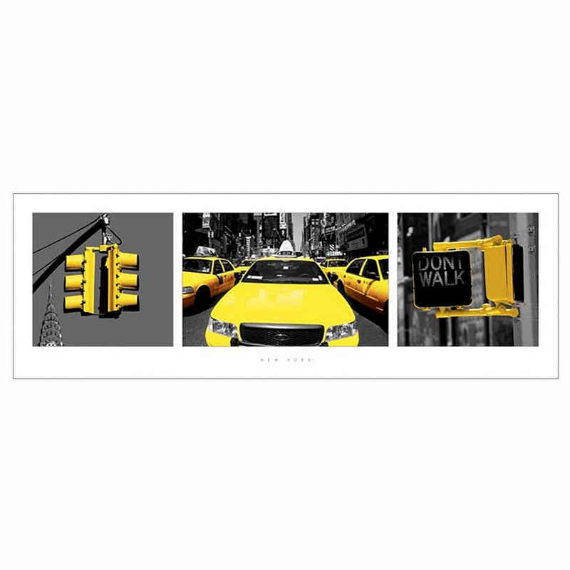 PYRAMID Poster »New York Yellow Cabs Poster 91 x 31 cm«