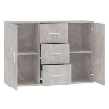 furnicato Sideboard Betongrau 91x29,5x65 cm Holzwerkstoff