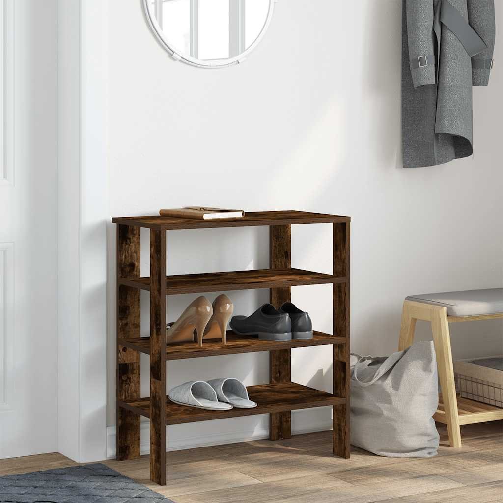 vidaXL Schuhregal Schuhregal Räuchereiche 61x32x70 cm günstig online kaufen