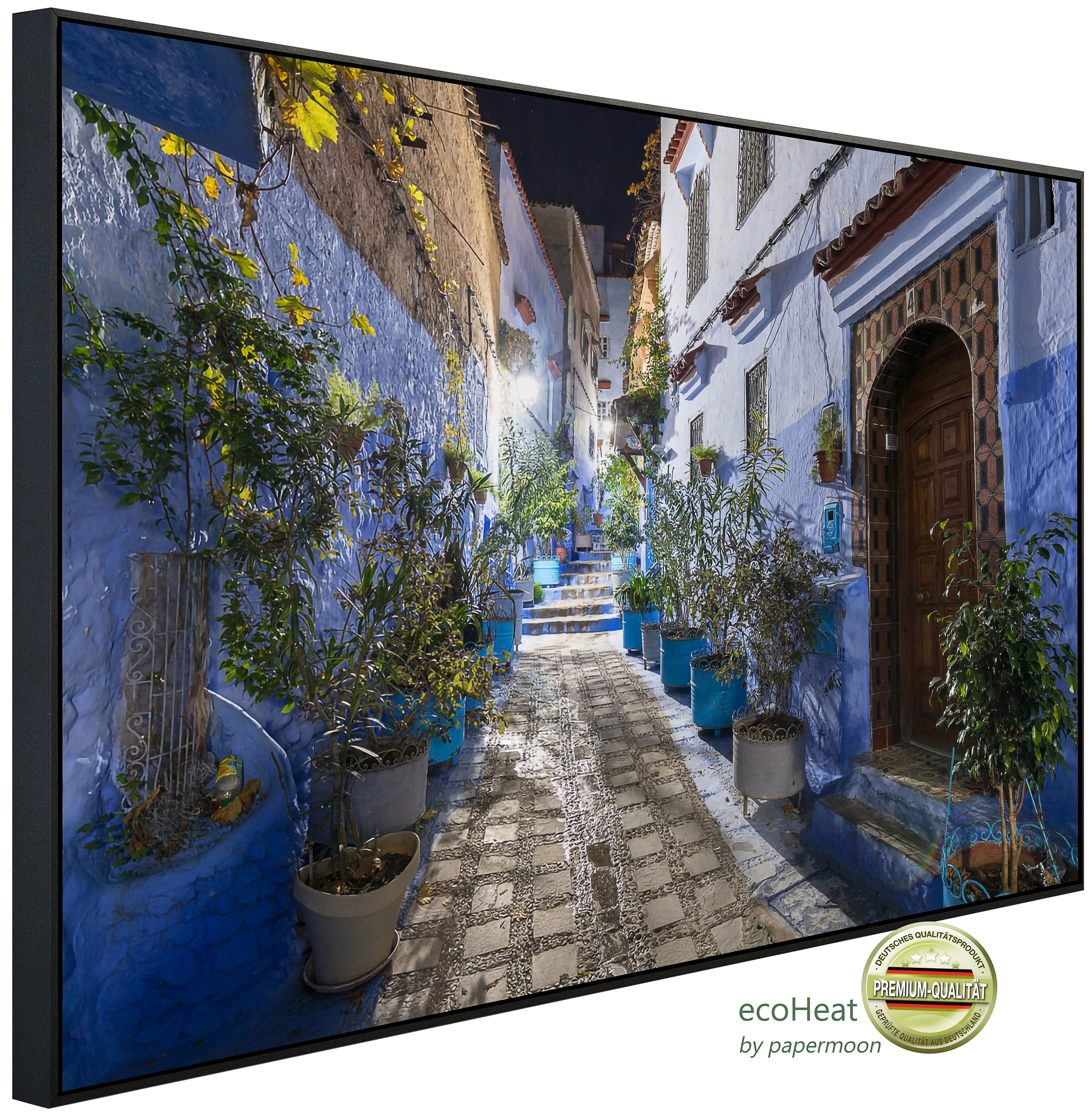 Papermoon Infrarotheizung INFRAROT-BILD-HEIZUNG, Stadt, TÜV-Rheinland/GS zertifiziert, angenehme Strahlungswärme