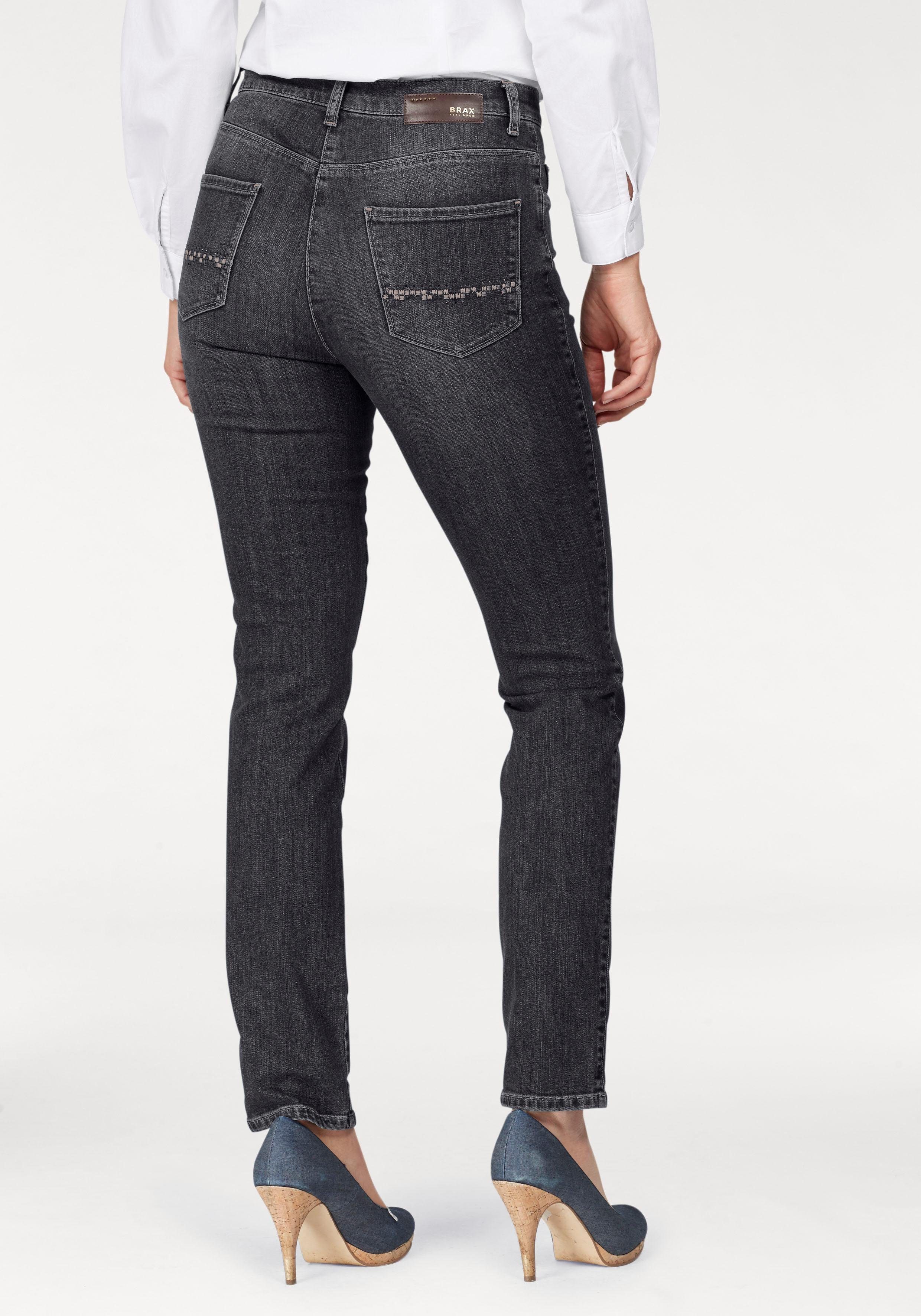 Brax Straight-Jeans Carola Crystal, hohe Leibhöhe | OTTO