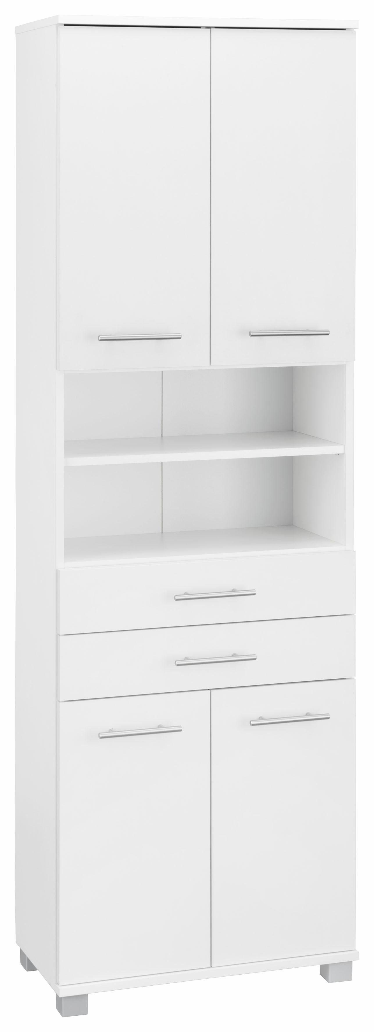 Schildmeyer Hochschrank »Emmi« Breite 60 cm, Metallgriffe, mit 2 Schubkästen