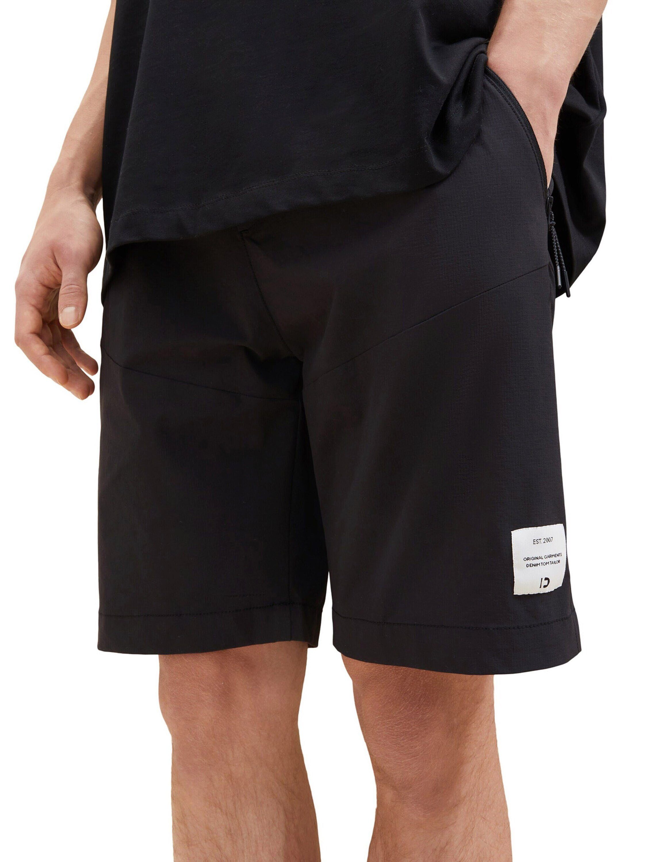 TOM TAILOR (1-tlg) Shorts black Denim