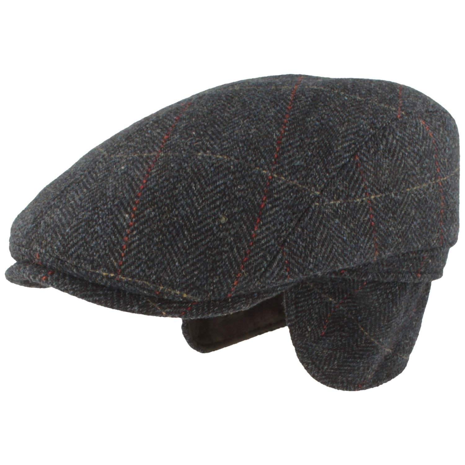 Breiter Baseball Cap Schiebermütze aus Wolle mit Ohrenschutz günstig online kaufen
