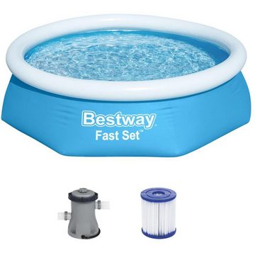 Bestway Pool Fast Set Aufstellpool-Set, Ø 244cm x 61cm