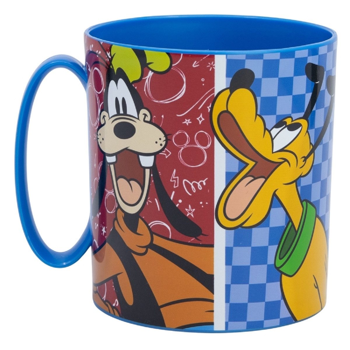 Storline Tasse Disney Mickey Mouse Becher Mikrowellengeeigneter 390 ml, Kunststoff