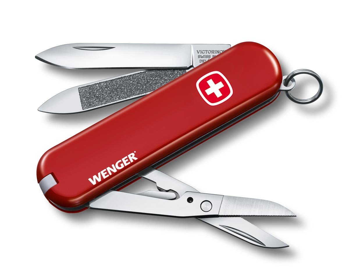 [Inländisches reguläres Produkt] Victorinox Taschenmesser 65 mm, Wenger, rot