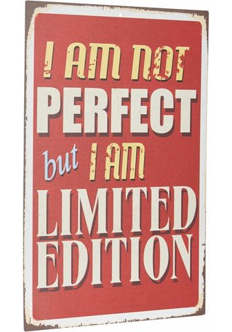 HOME AFFAIRE Metallschild »I на not perfect ?...