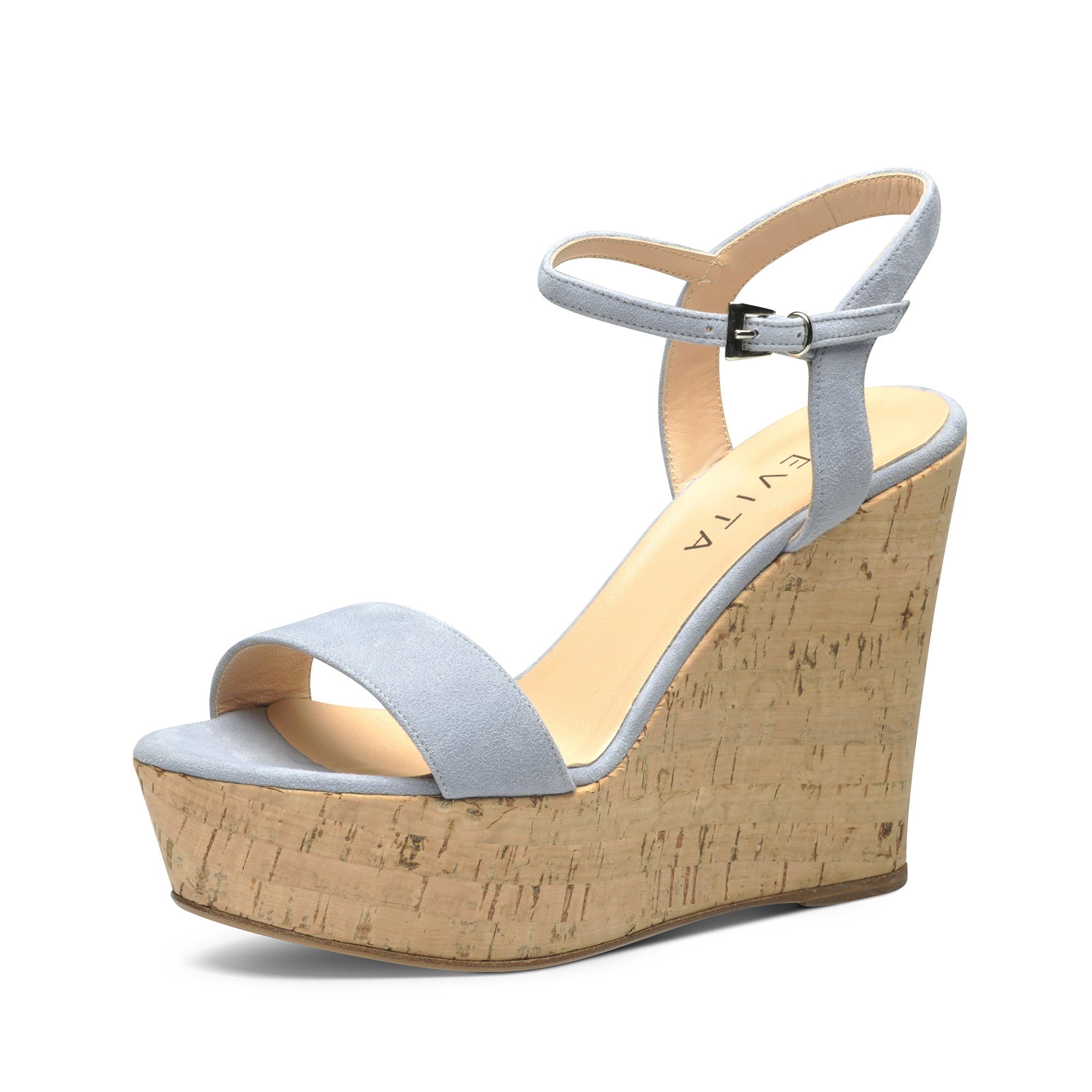 Evita »VALERIA« Sandalette, Hoher Tragekomfort dank Evita Sandalette aus Satin schwarz online kaufen | BUFFALO®