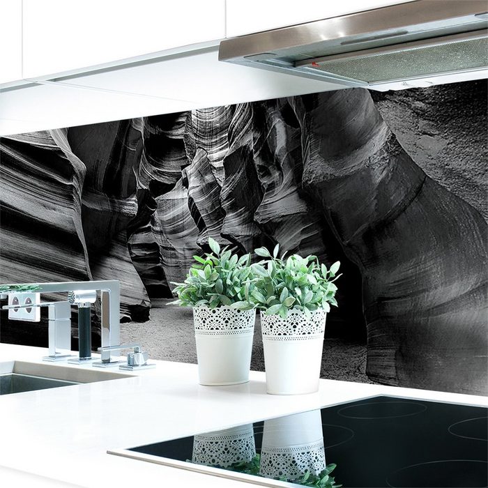 DRUCK-EXPERT Küchenrückwand Küchenrückwand Canyon Grau Premium Hart-PVC 0 4 mm selbstklebend