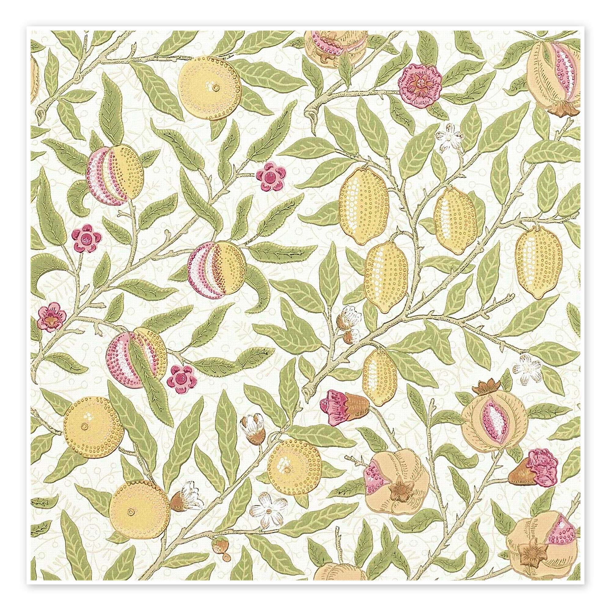 Posterlounge Wandbild Frucht oder Granatapfel, William Morris, erhältlich als Poster, Leinwandbild, Wandsticker oder Acrylglasbild