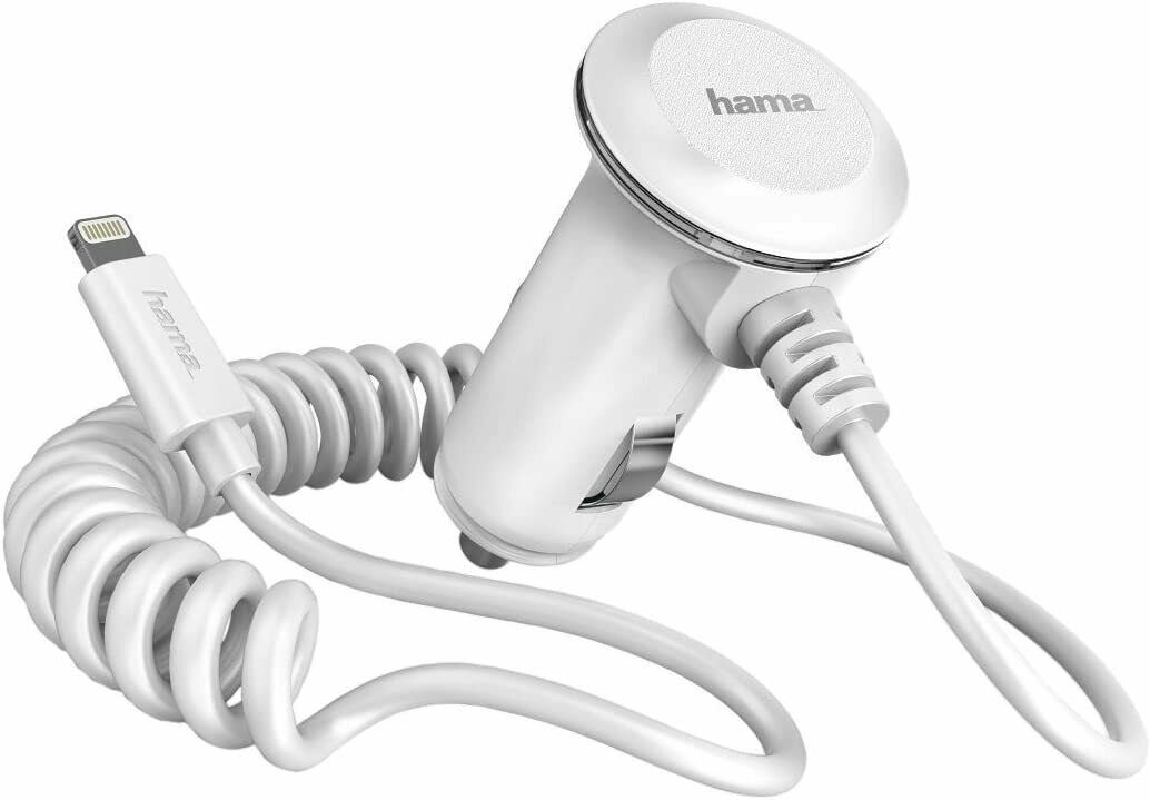 Hama KFZ-Ladegerät Schwarz für iPhone Zigarettenanzünder, 5V USB-Ladegerät