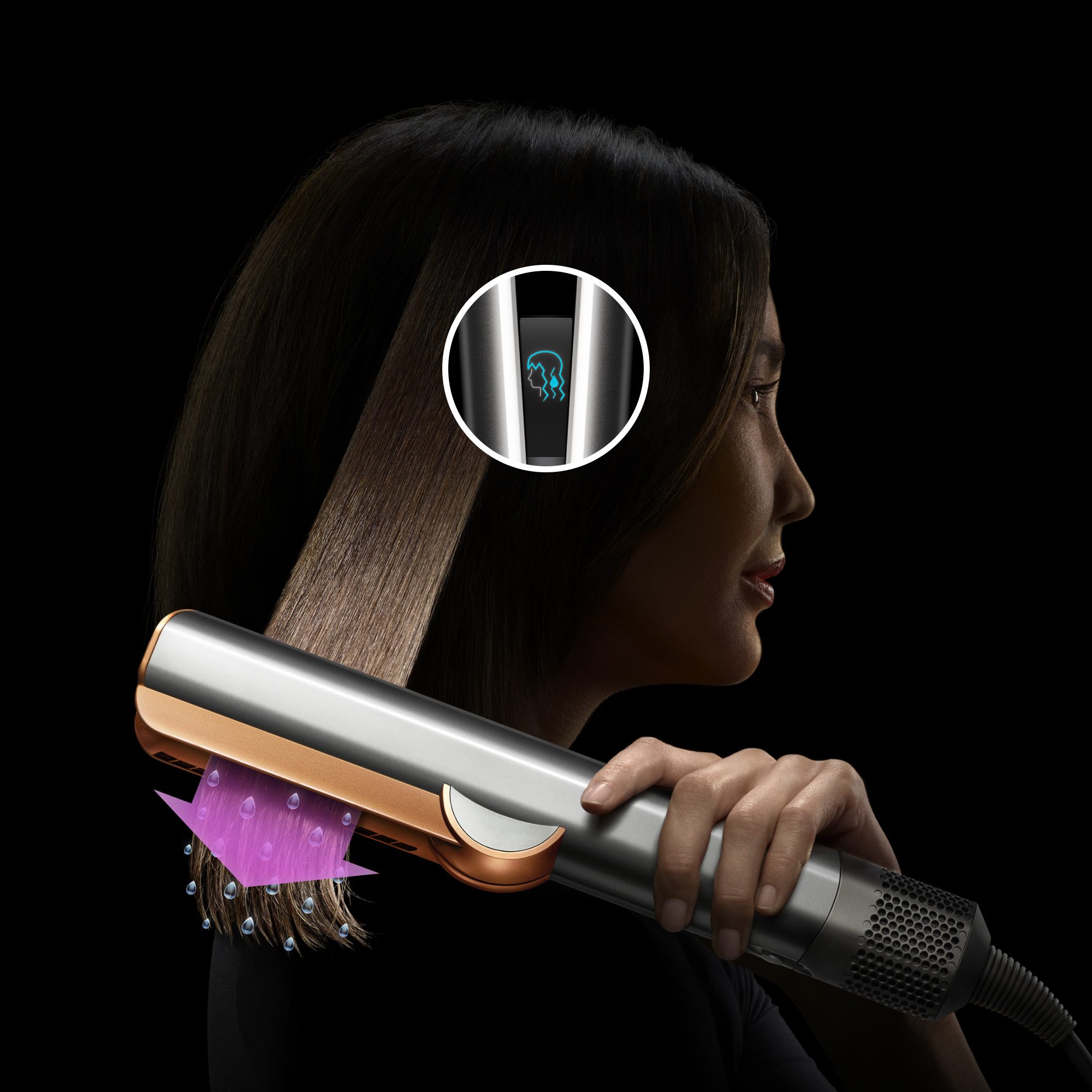 DYSON Luftstrom-Haarglätter Dyson Airstrait™ Ceramic Pink/Roségold – Bild 5 von 5