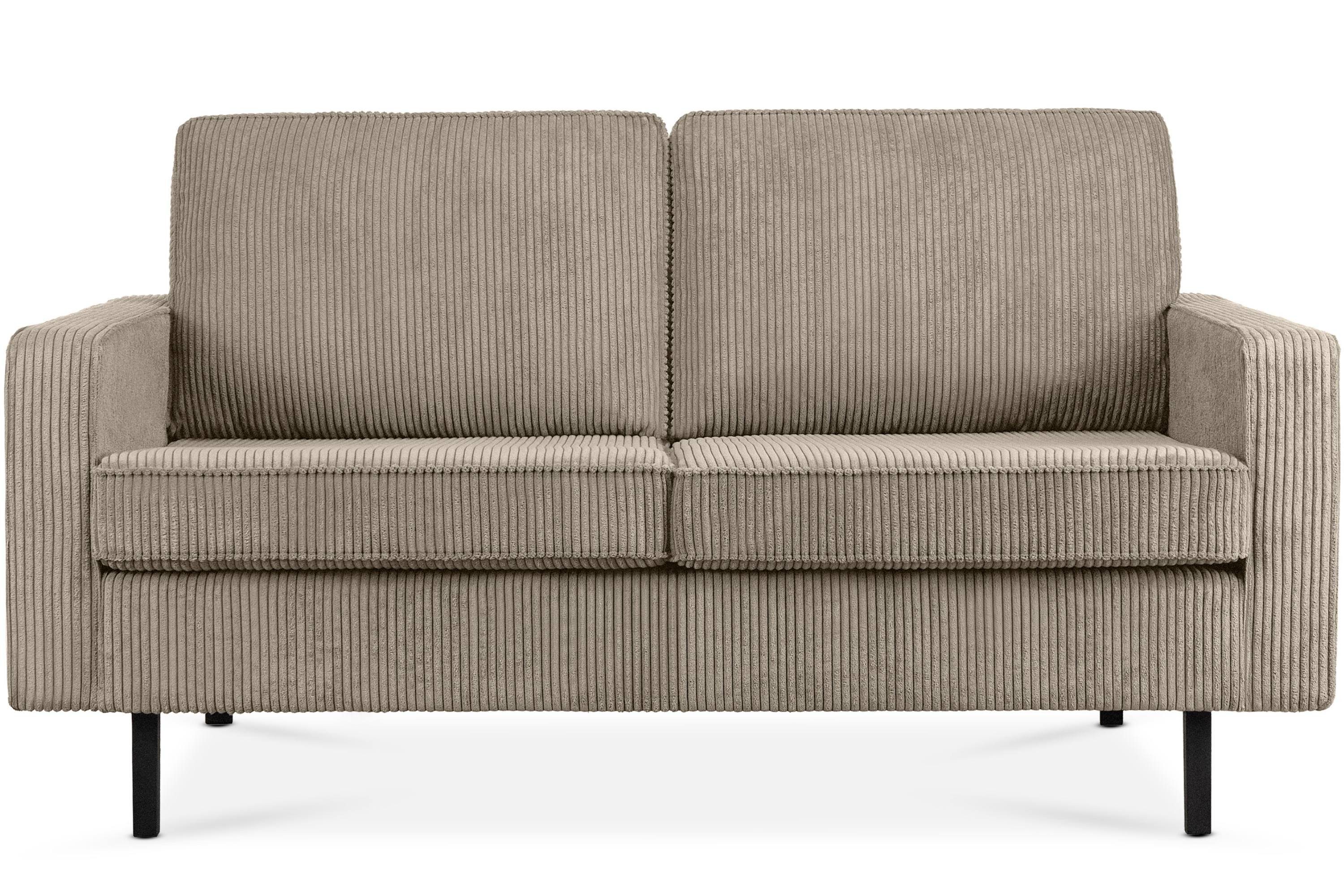 Konsimo 2-Sitzer INVIA Zweisitzer-Sofa, Polsterung aus hochwertigem Schaumstoff, in Pet Friendly Cord-Stoff