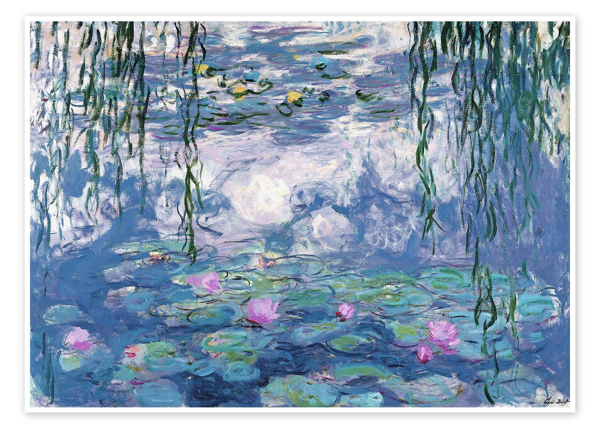 Posterlounge Poster Claude Monet, Seerosen, Wohnzimmer Malerei